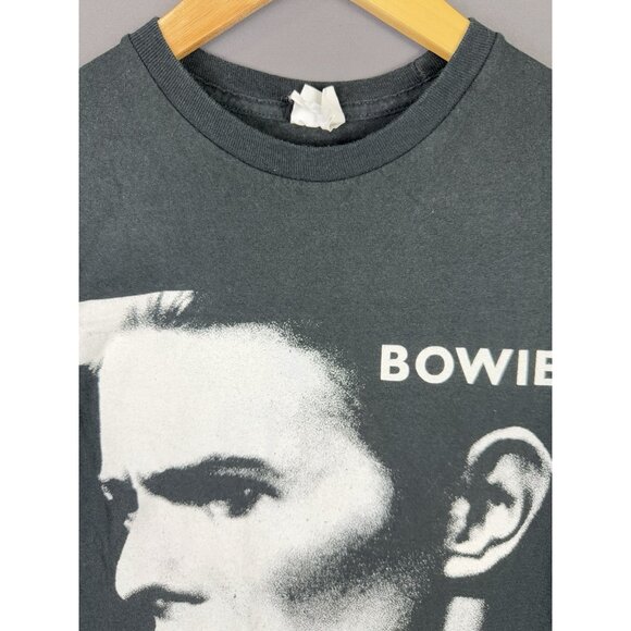 David Bowie Band Music Tee Black XSmall Promo Face Graphic Tee Rare - Picture 3 of 11